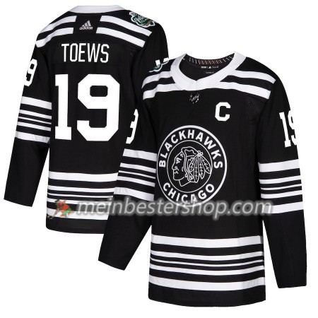 Chicago Blackhawks Jonathan Toews 19 2019 Winter Classic Adidas Schwarz Trikot Authentic - Herren
